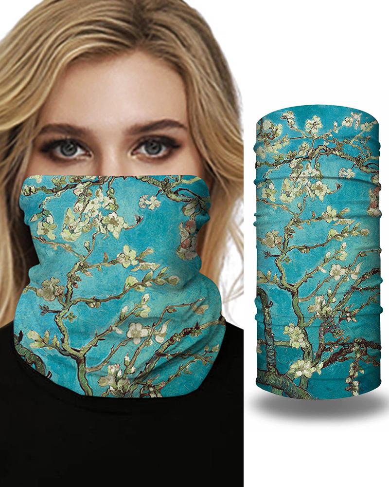 

Print Breathable Face Bandana Magic Scarf Headwrap Balaclava, Blue