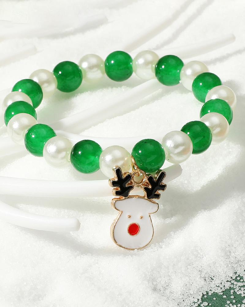 

1pcs Christmas Hat Beaded Bracelet, Style1