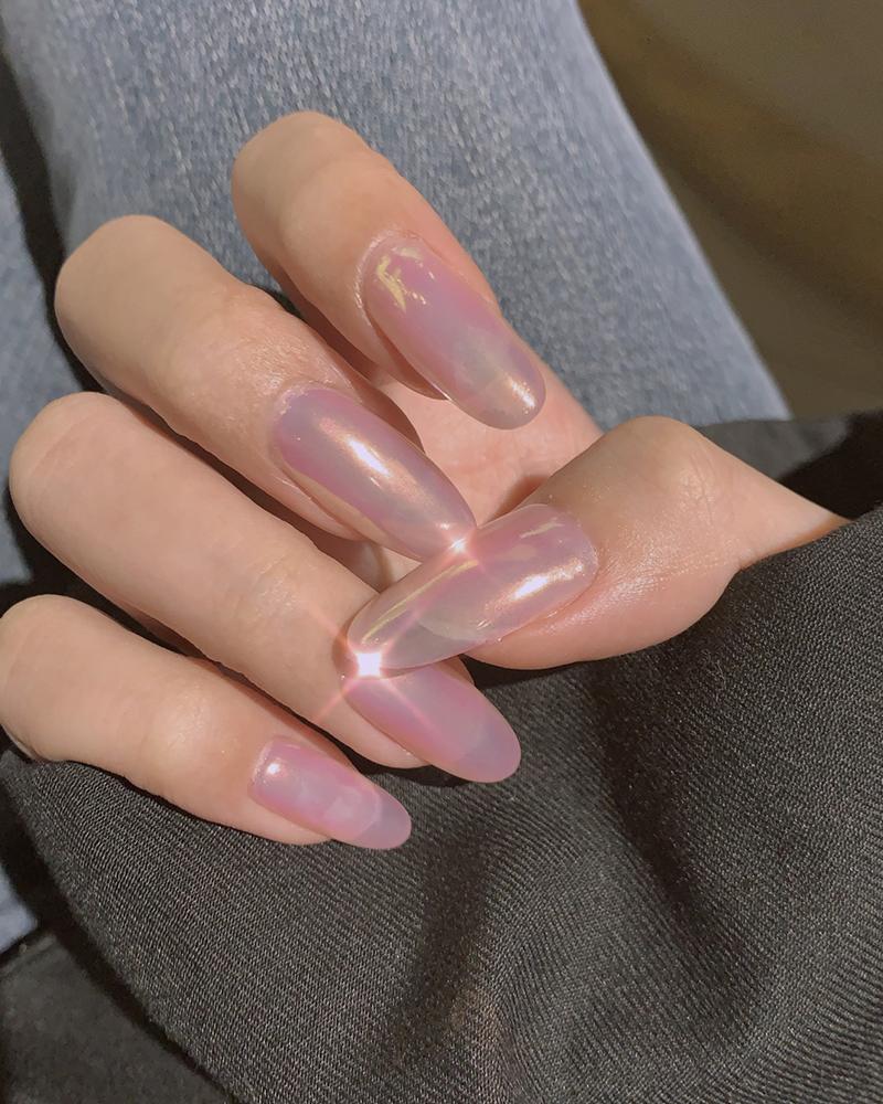 

Bling Sparkling Fake Nail, Pink