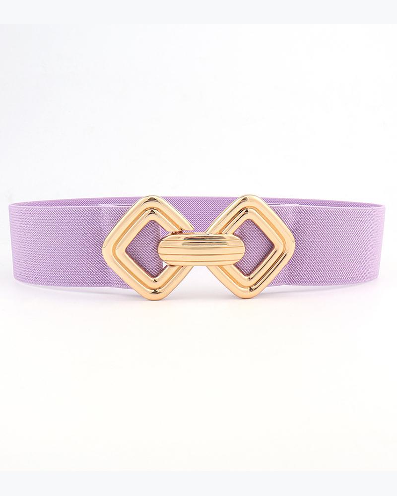 

Fashionable Elastic Wide Belt, Purple