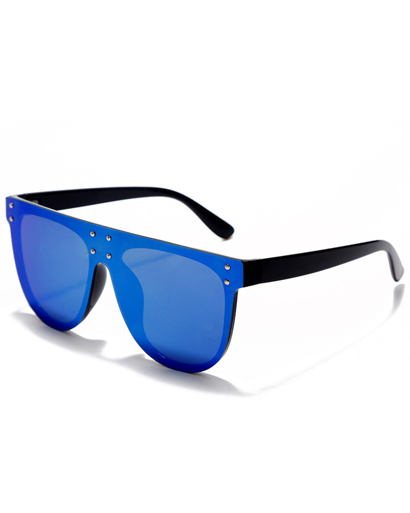 

1Pair Studded Flat Top Sunglasses, Style4