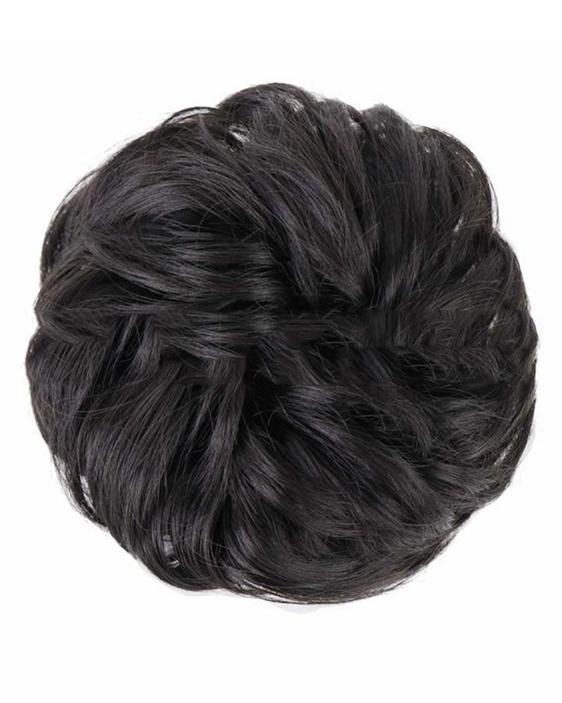 

1pcs Bun Hairpiece Scrunchies Extension Curly Wavy Synthetic Combs Clip, Style1
