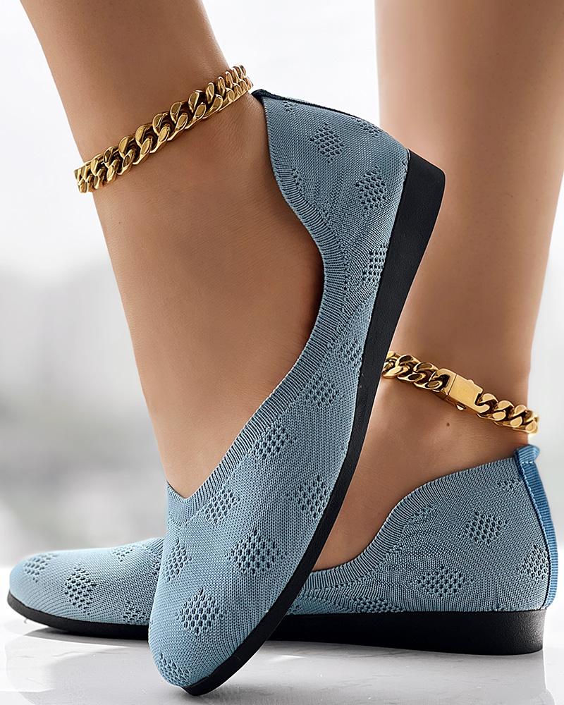 

Mocassins respiráveis de malha vazada, Gray