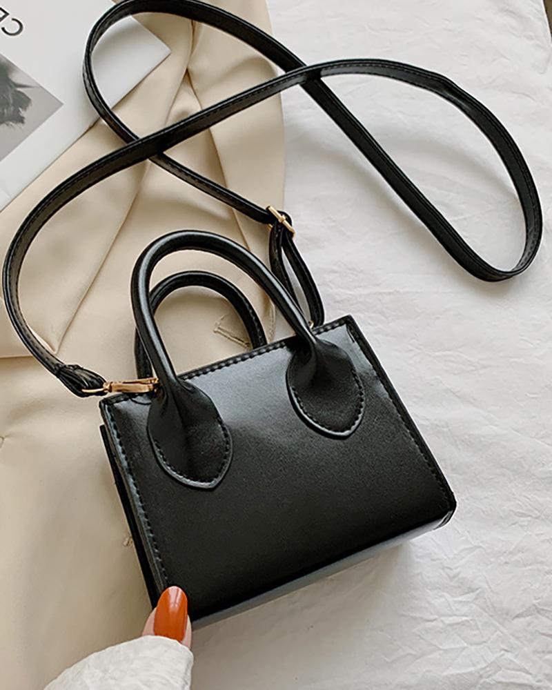 

Vintage Mini Satchel Bag, Black