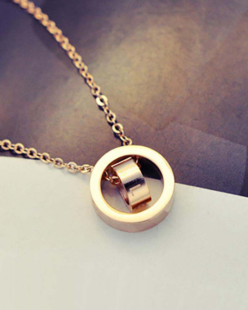 

Geometry / Heart / Animal Pattern Pendant Necklace, Style3
