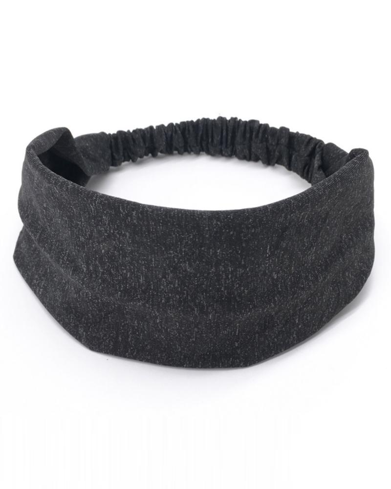 

1pc Sweat-Absorbent Quick Dry Sports Headband, Black