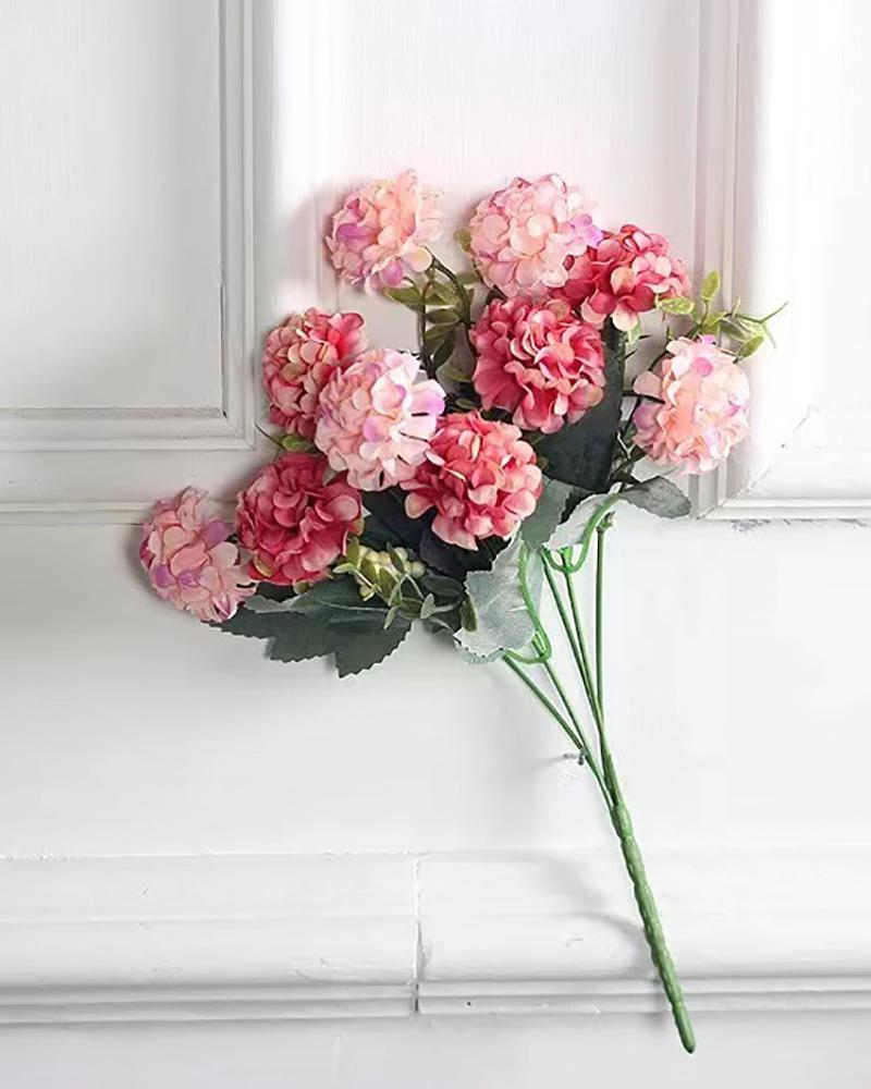 

Hydrangea Silk Flowers Heads Pack of 10 Full Hydrangea Flowers Artificial with Stems for Wedding Home Party Shop Baby Shower Decoration, Pink