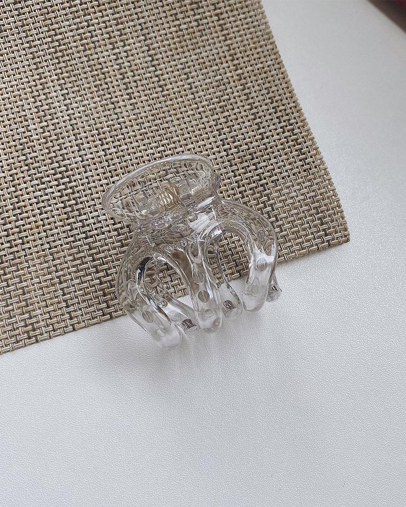 

1pc Small Hair Claw, Clear