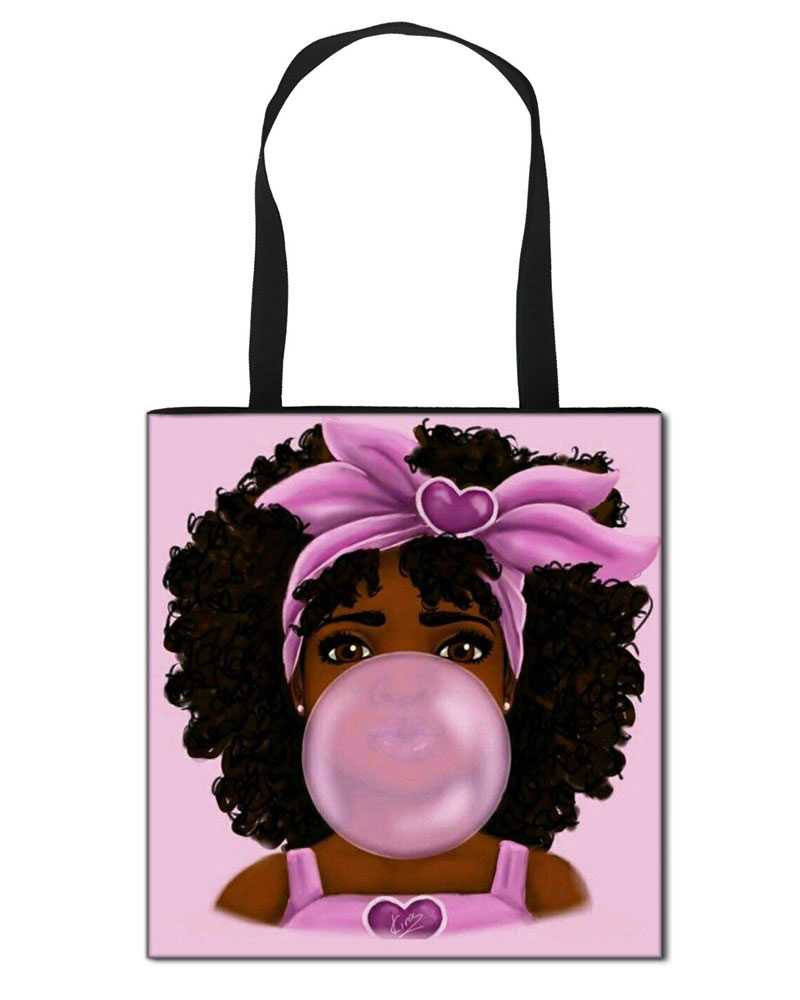 

Figure Print Large Capacity Shopper Bag, Style5