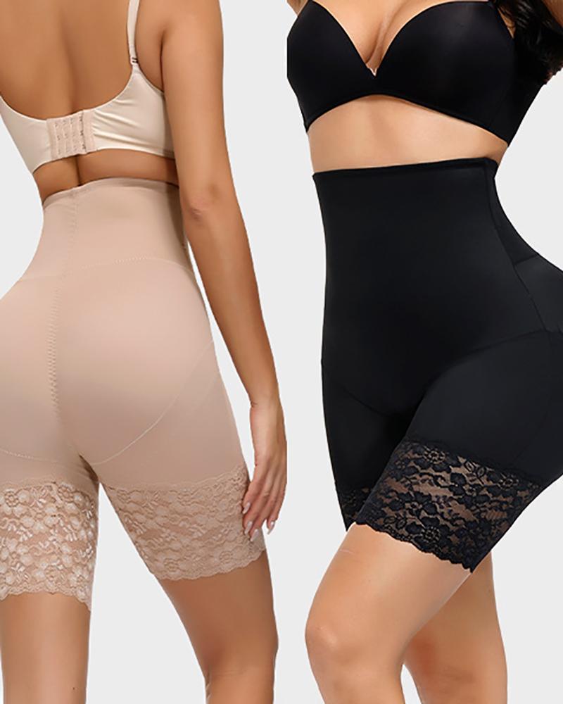 

Plus Size High Waist Trainer Tummy Control Panties Body Shaper, Black