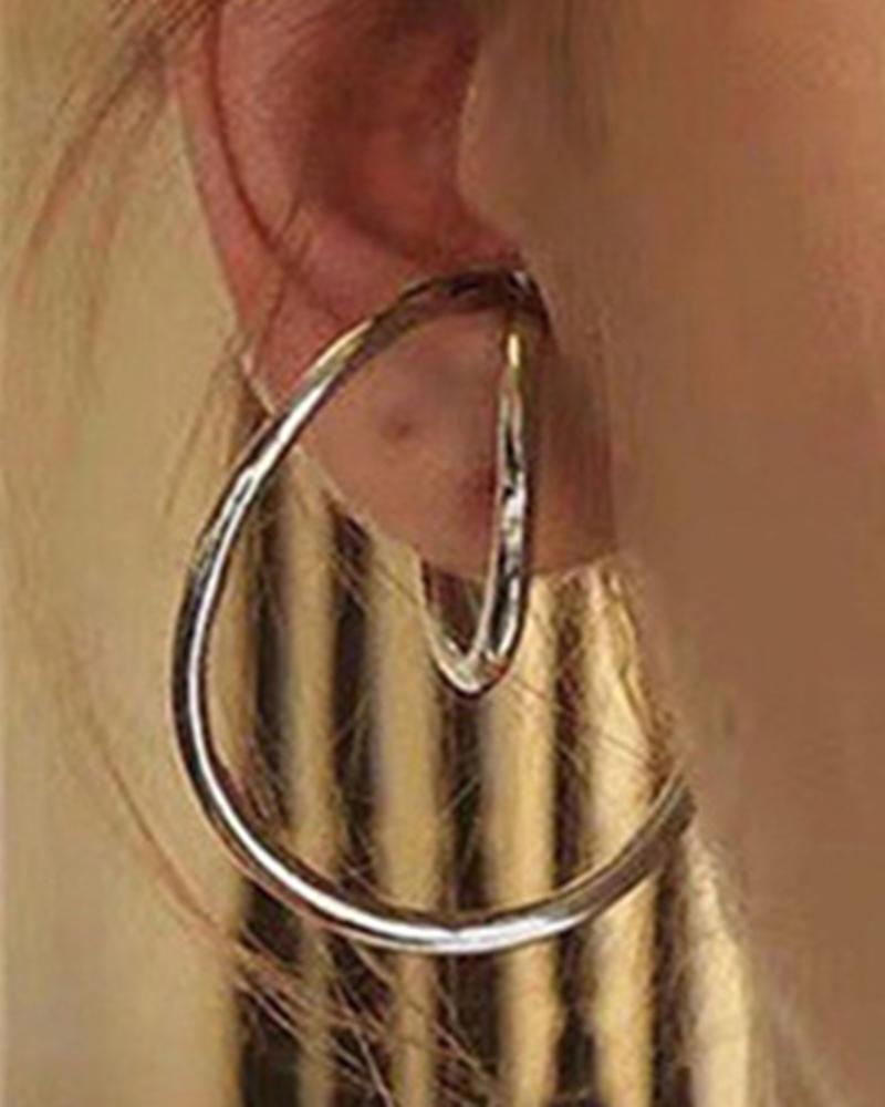 

1Pair Twisted Minimalist Non-Piercing Ear Cuffs, Silver