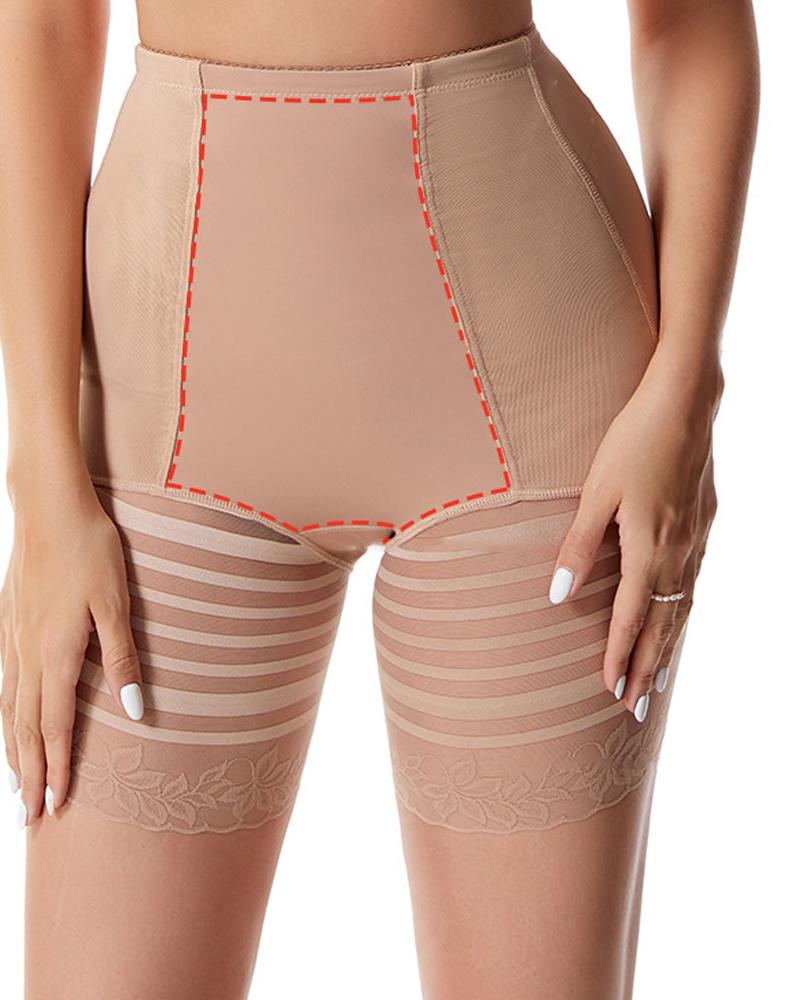 

High Waist Body Shaper Underwear Postpartum Tummy Control Shapewear Butt Lift Panty, Apricot