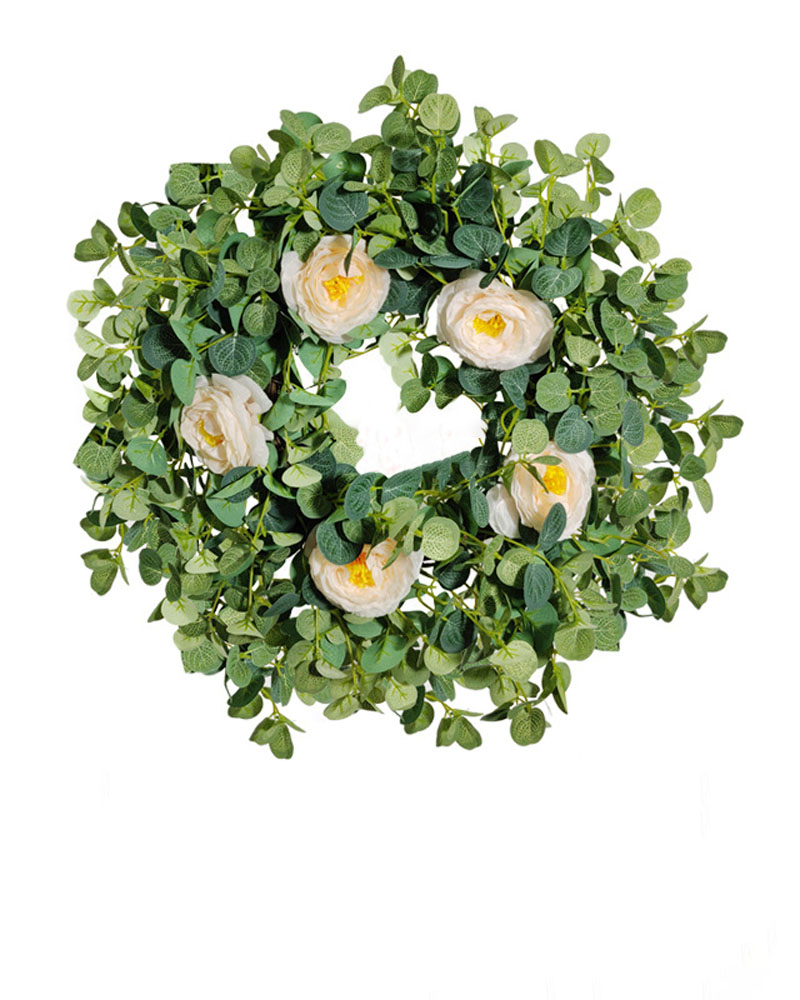 

Artificial Flower Wreath Eucalyptus Garland Wreaths For Wall Window Wedding Party Christmas Home Decoration, Style2