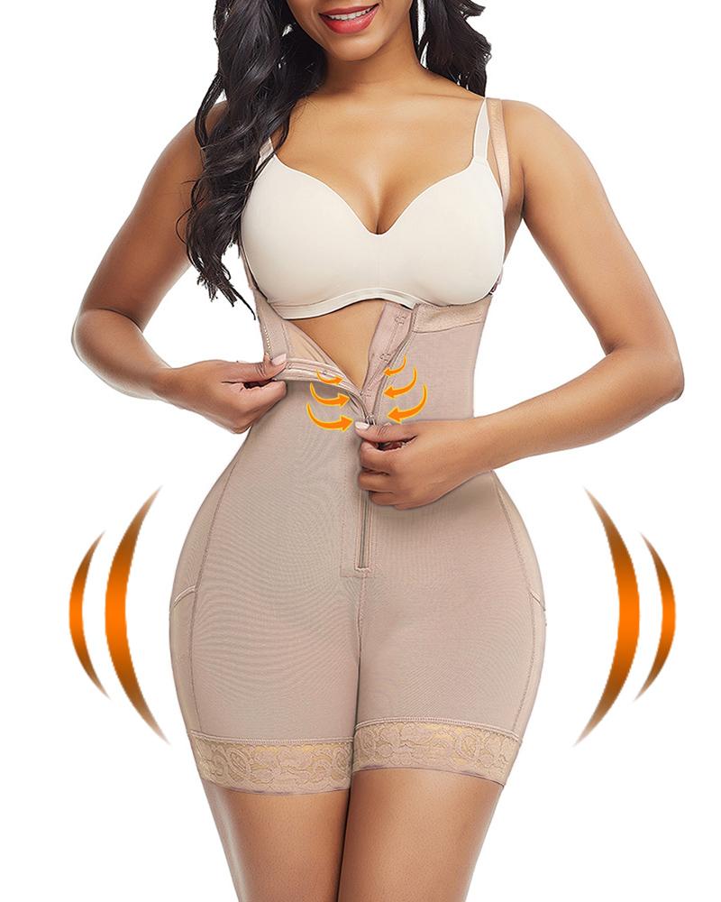 

Butt Lifter Body Shapewear Tummy Control Panties Binders Shapers Waist Trainer Corset Slimming Belt, Nude