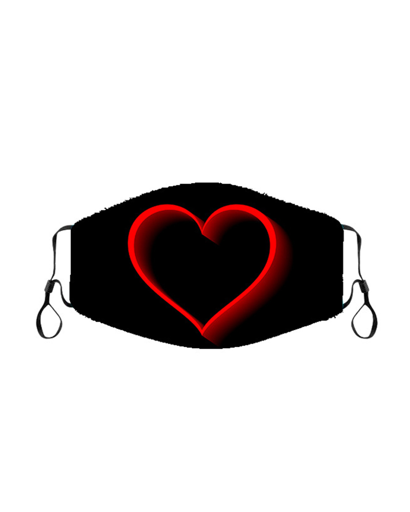 

Valentine's Day Breathable Face Mask, Style7
