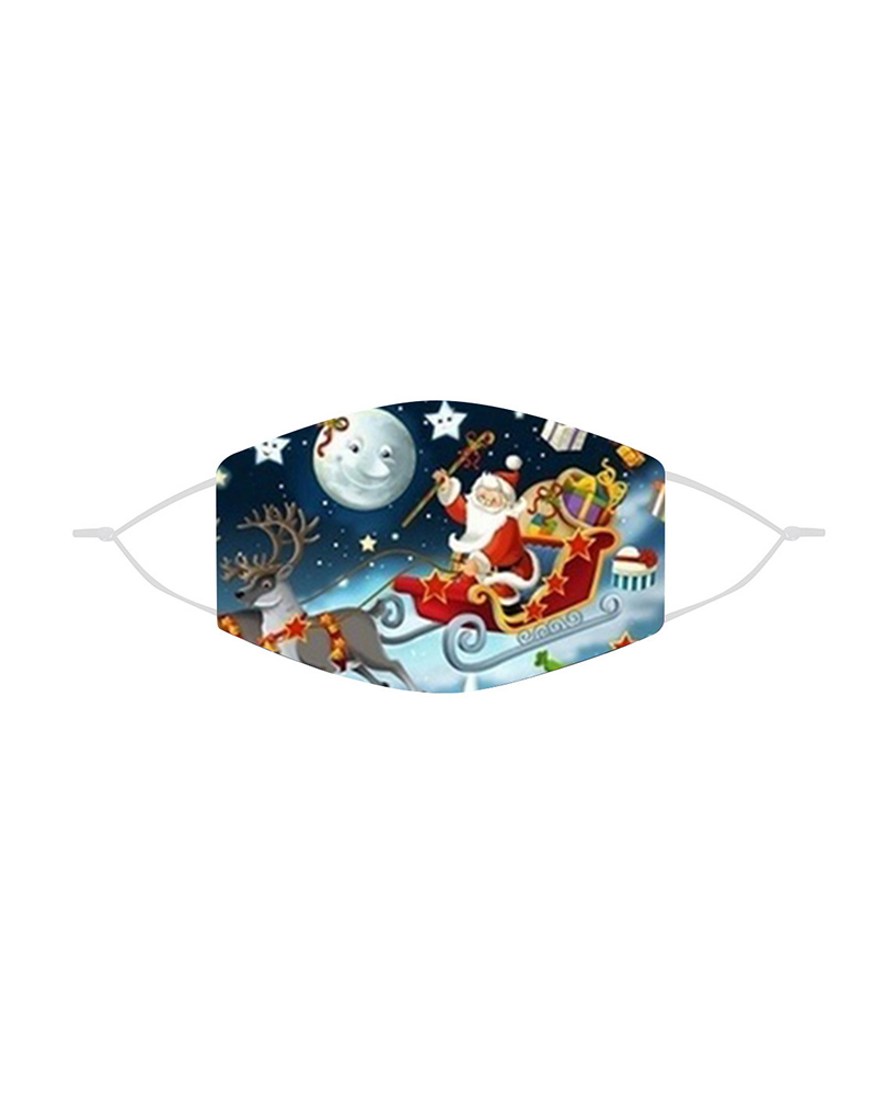 

Christmas Mixed Print Breathable Face Mask, Style1