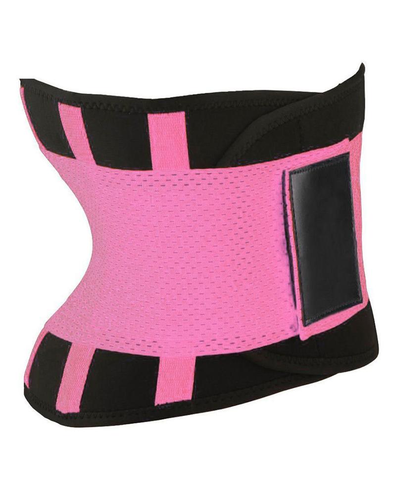 

Waist Trainer Thermo Sweat Belt Tummy Body Shaper, Pink