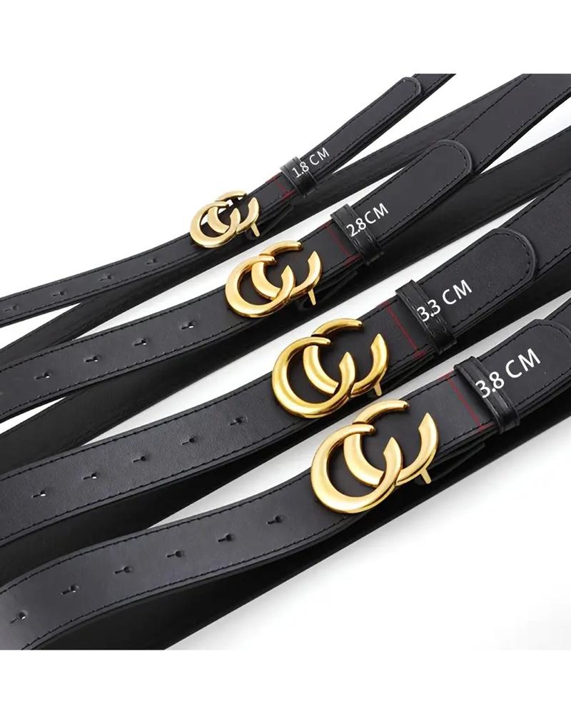 

1pc Double Letter C Decor Belt, Style1