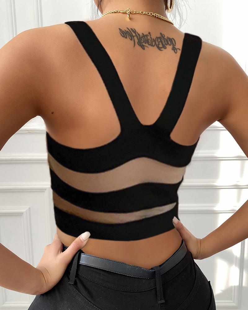 

Solid Sleeveless Skinny Tanks, Black