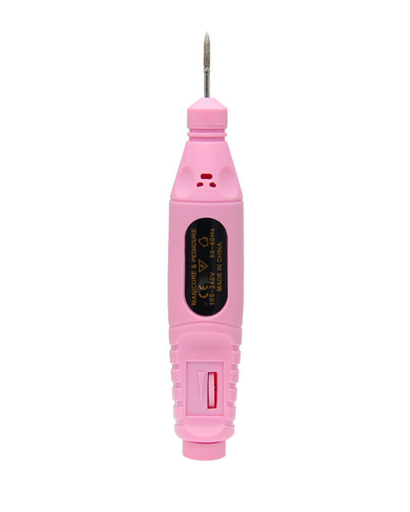 

Manicure Tool Set With 6PCS Changeable Drills, Pink