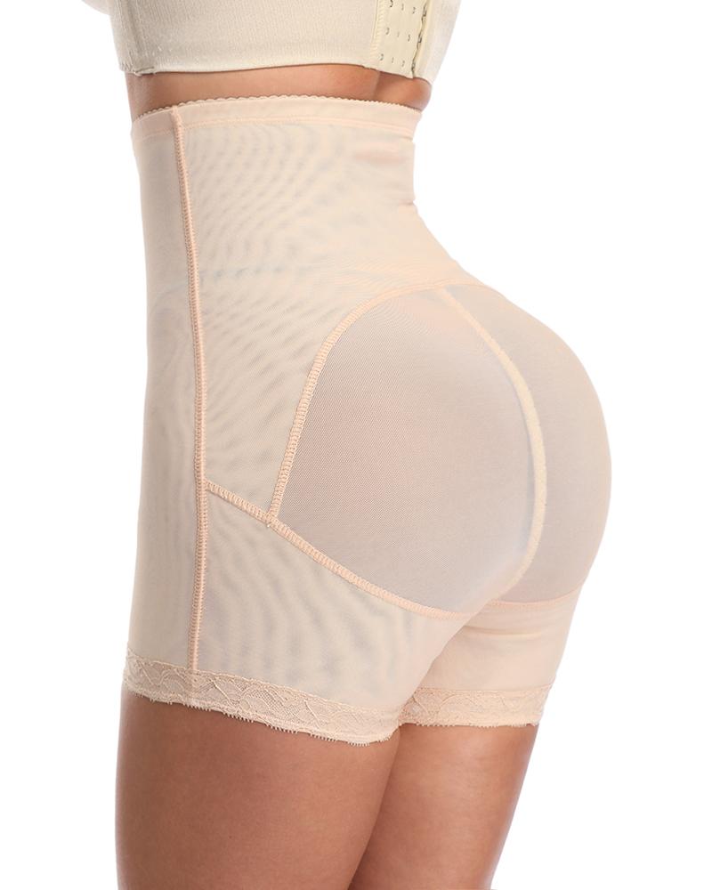 

High waist Plain Body Shaper, Apricot