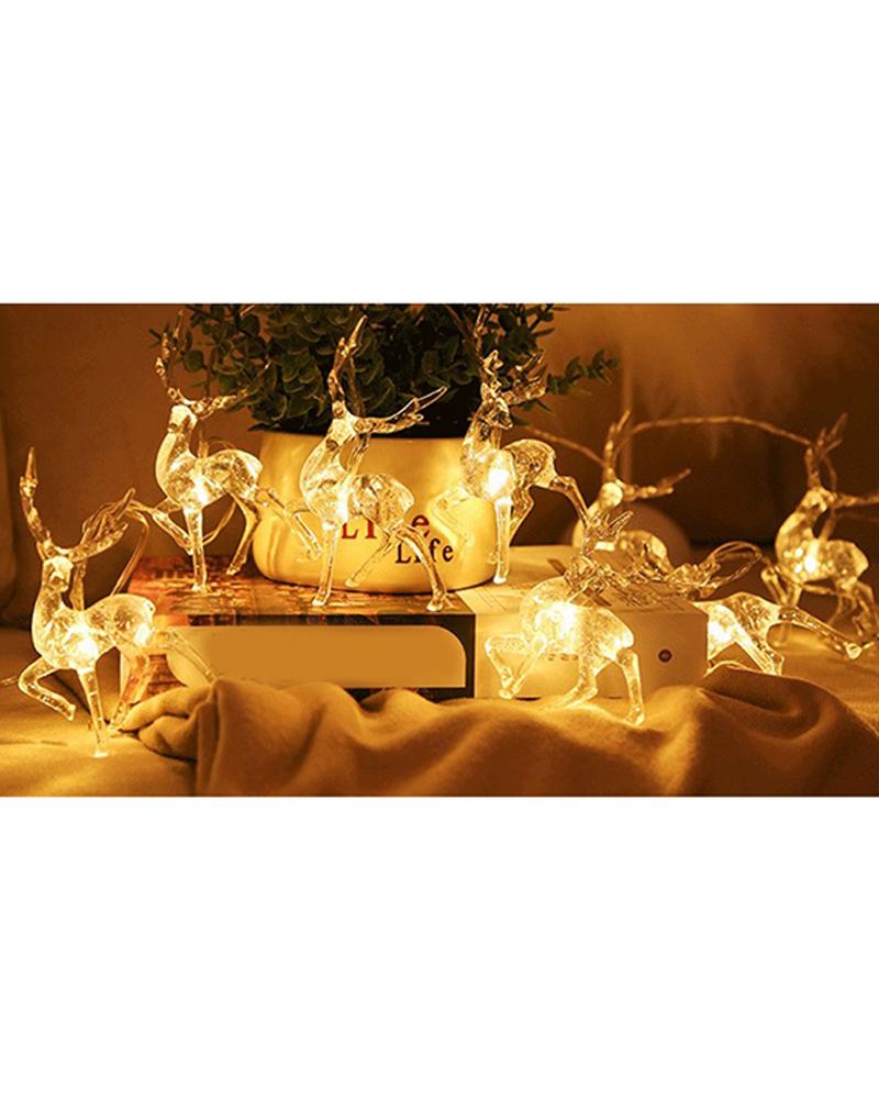 

Christmas Elk Shaped Suction Cup LED Lamp, White