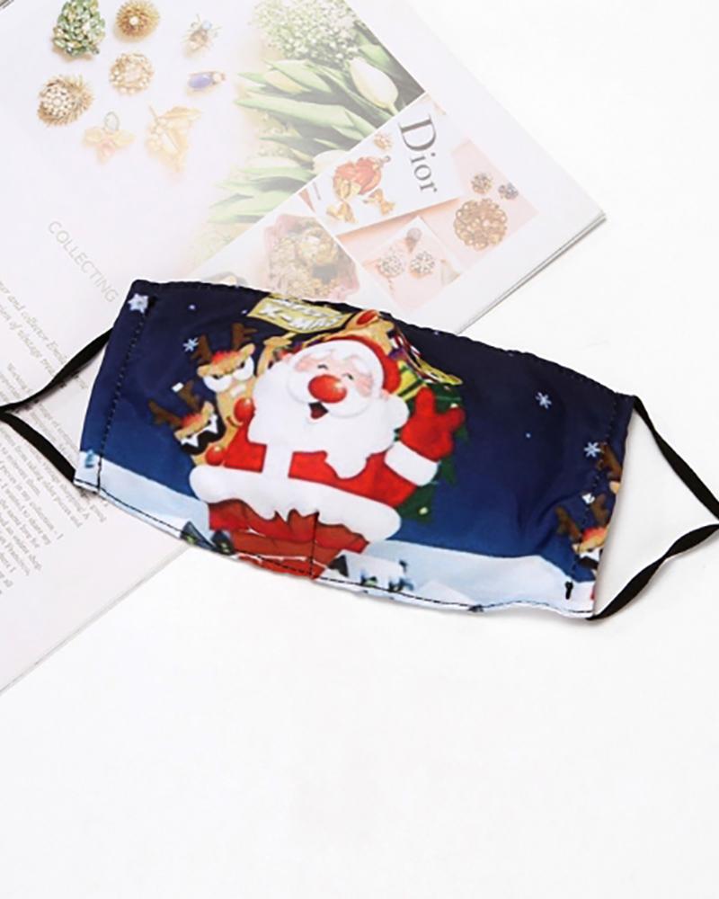 

Christmas Print PM 2.5 Breathable Face Mask, Style2