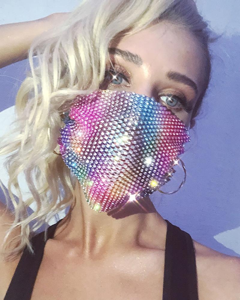 

Studded Breathable Mouth Mask Reusable, Multicolor
