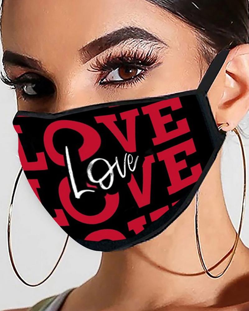 

Valentine's Day PM2.5 Filter Breathable Face Mask, Style3