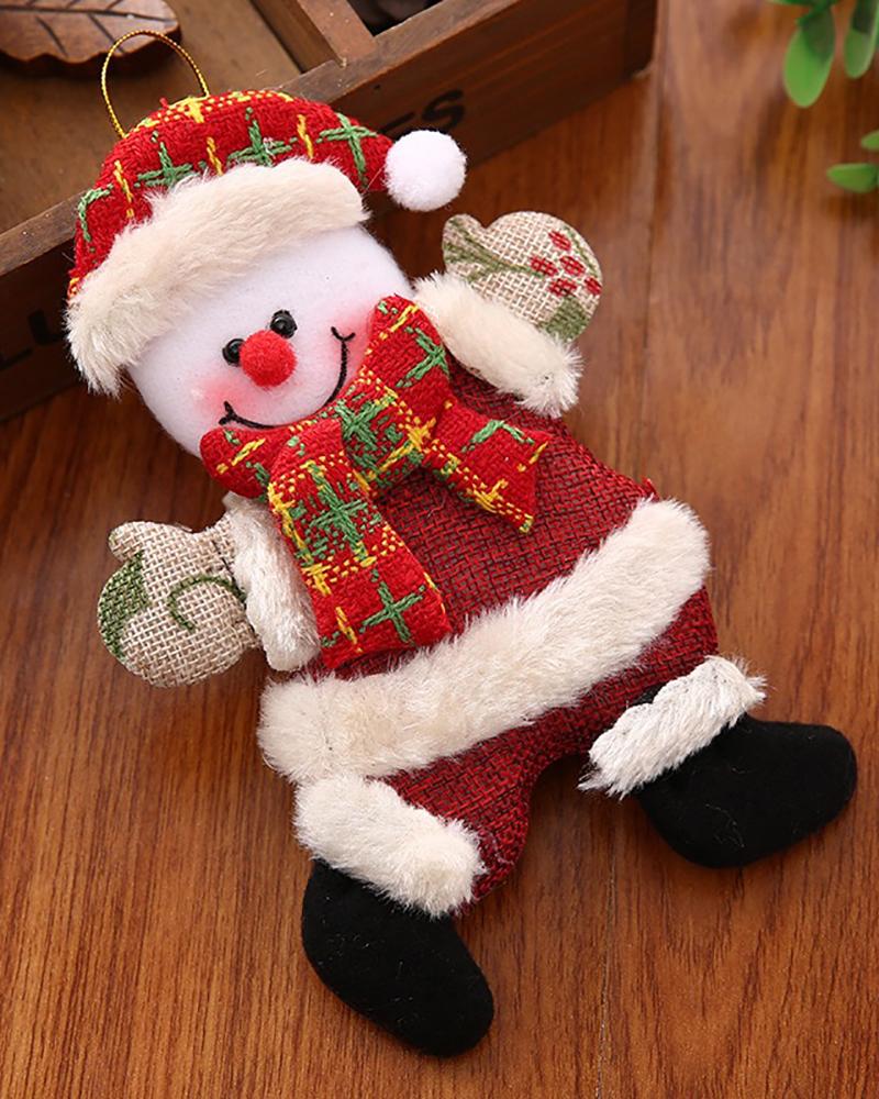 

Christmas Tree Hanging Doll Santa Claus Ornament Snowman Elk New Years Party Toy Decoration, Style2