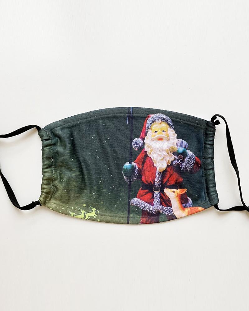 

Christmas Santa Reindder Print PM 2.5 Face Mask With Filter For Adults, Style3