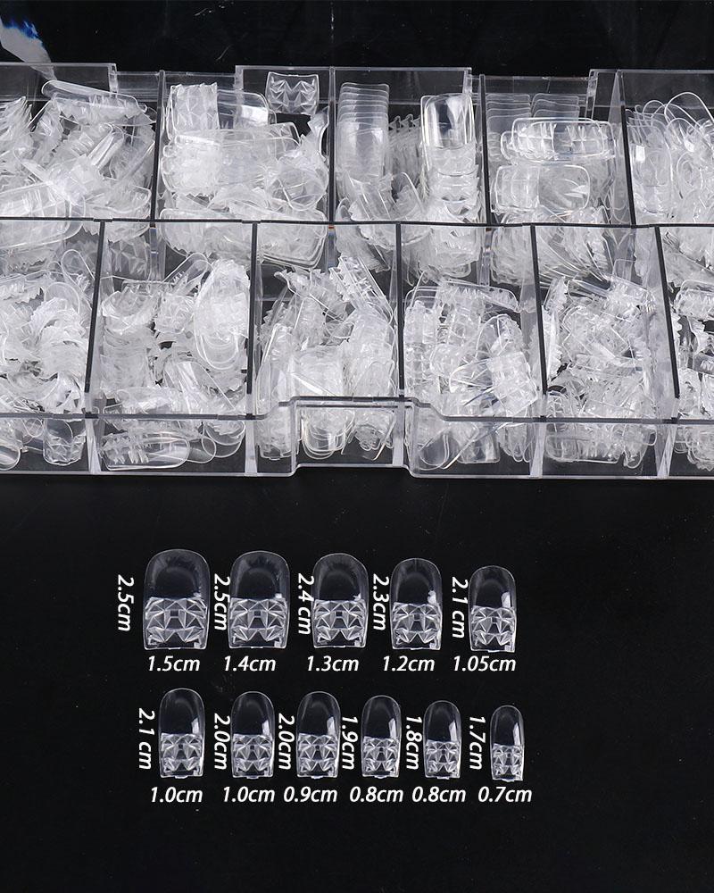 

500pcs Clear Extension Fake Nail, Style3