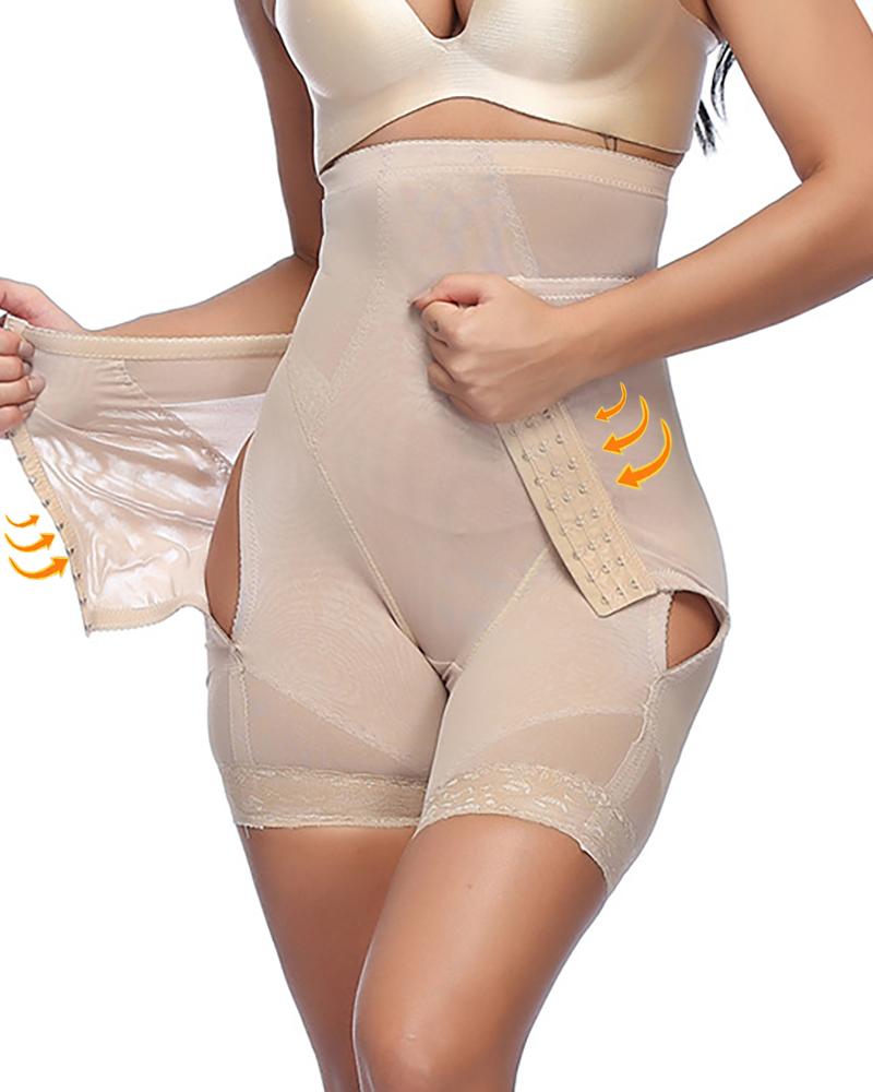 

High Waist Shapewear Tummy Control Panties Open Crotch Lift Buttock Panty, Nude