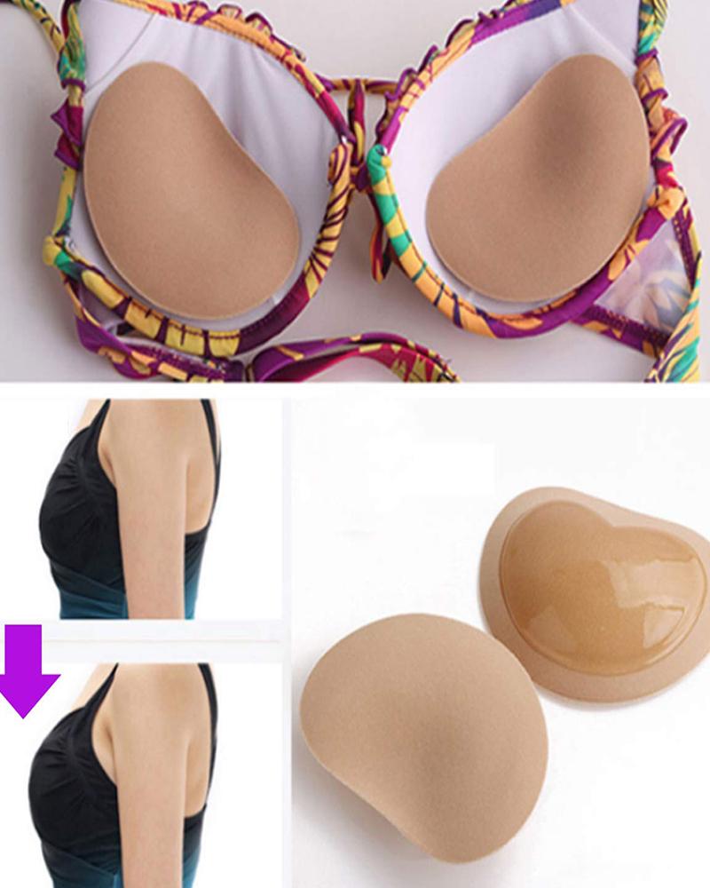 

2PCS Adhesive Bra Pads Push Up Sticky Bra Cups, Nude