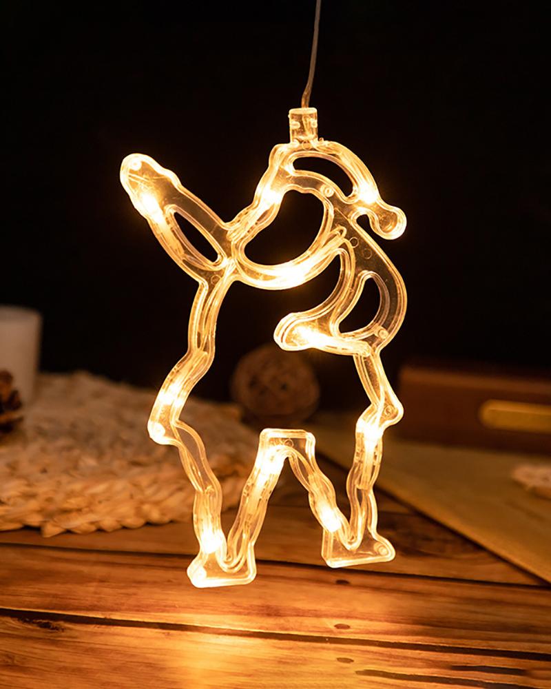

LED Christmas Lights Indoor Window Decorations With Suction Cup, Style2