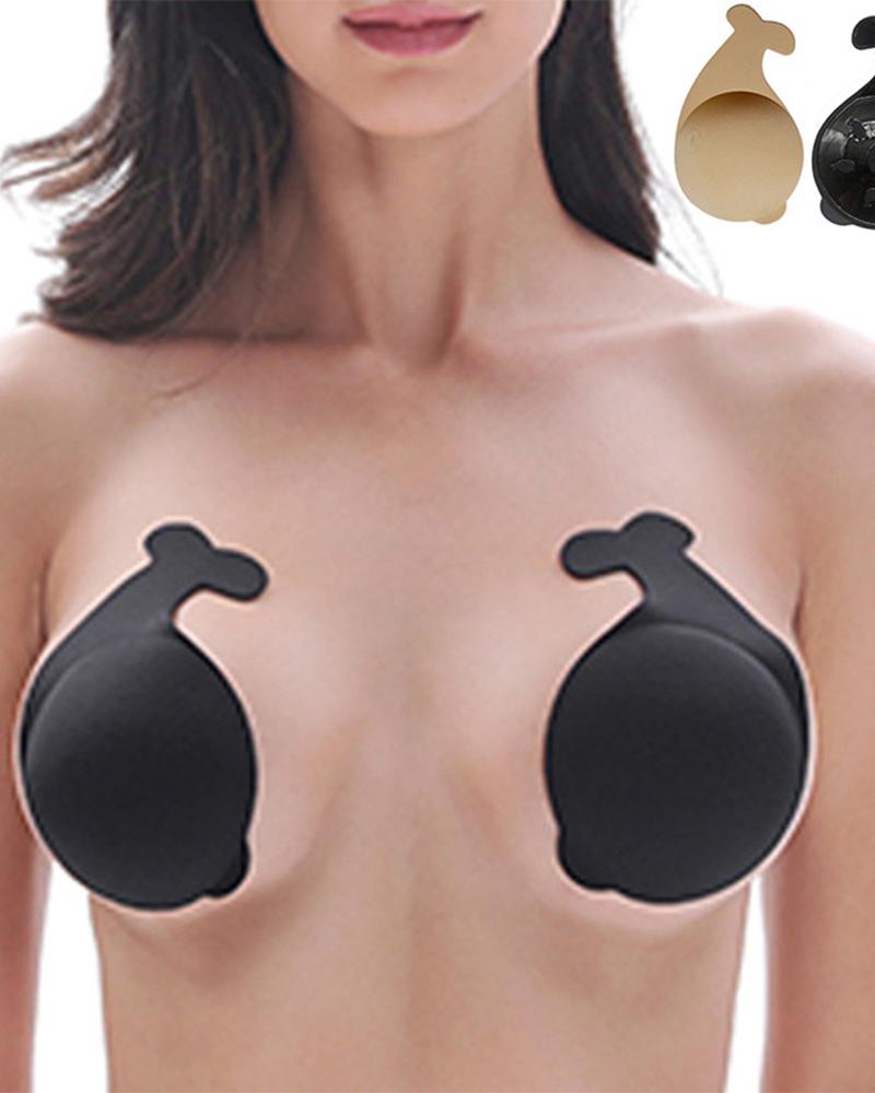 

See-through Chest Stickers, Black