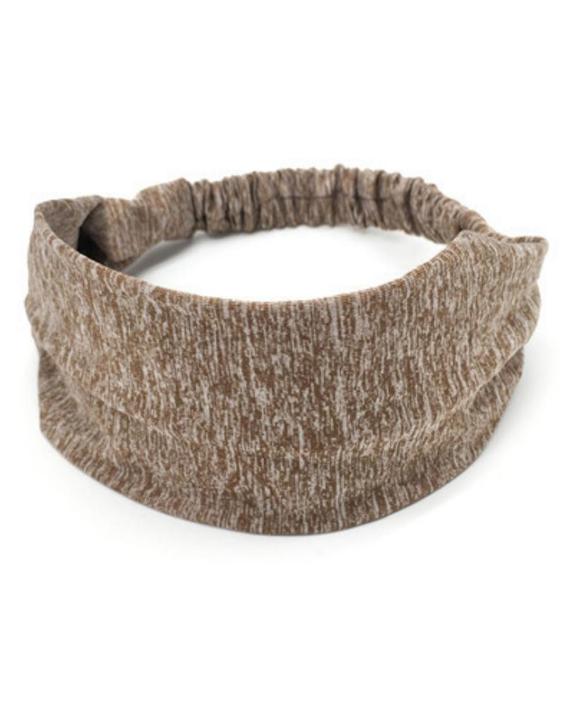 

1pc Sweat-Absorbent Quick Dry Sports Headband, Coffee