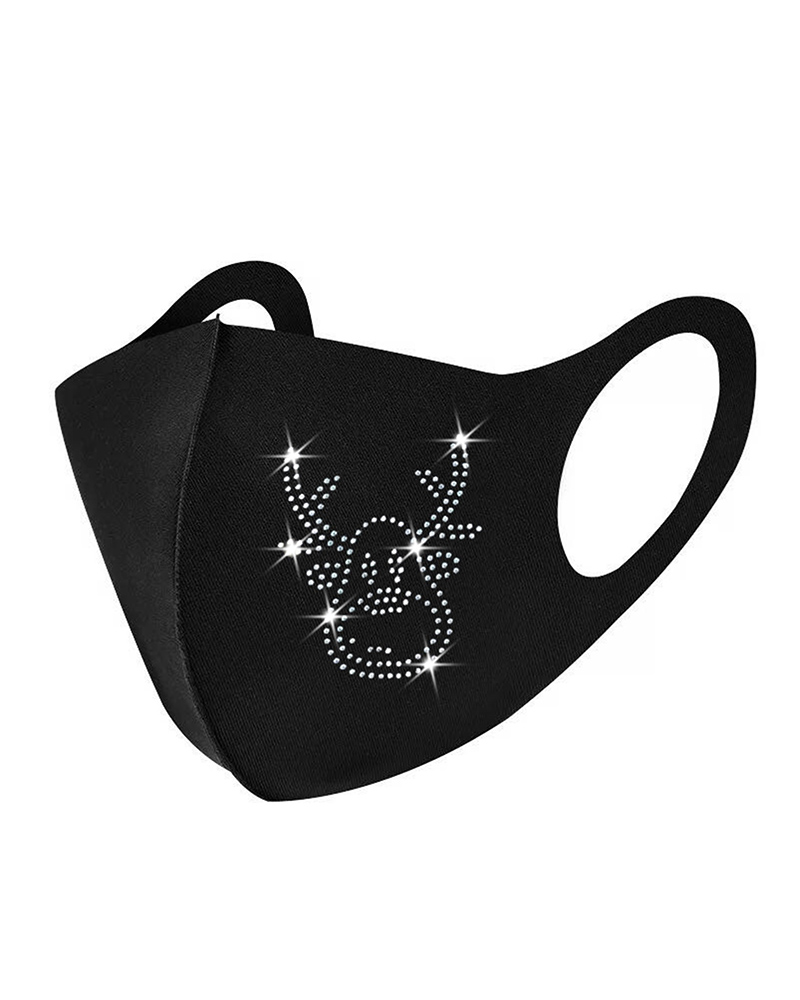 

Mutil Pattern Studded Breathable Face Mask, Style12