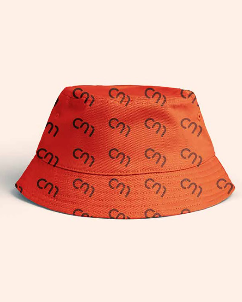 

ChicMe Print Bucket Hat, Orange