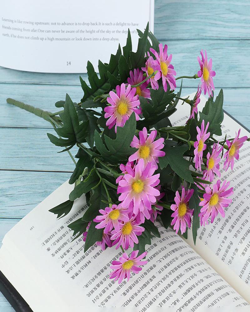 

Artificial Flowers Silk Daisy Artificial Daisy for Home Decoration, Wedding Decoration, Purple