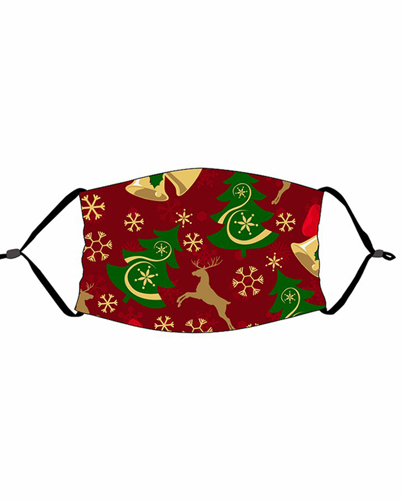 

Christmas Print PM 2.5 Face Mask For Kids, Style4