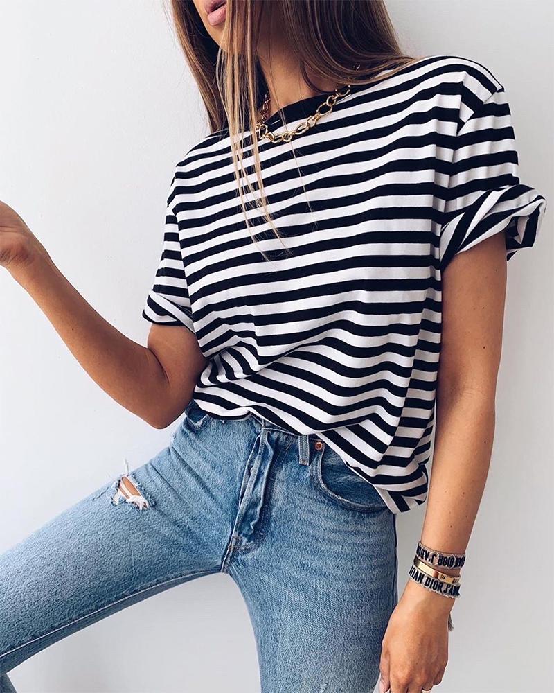 

Striped T-Shirt, Black&white