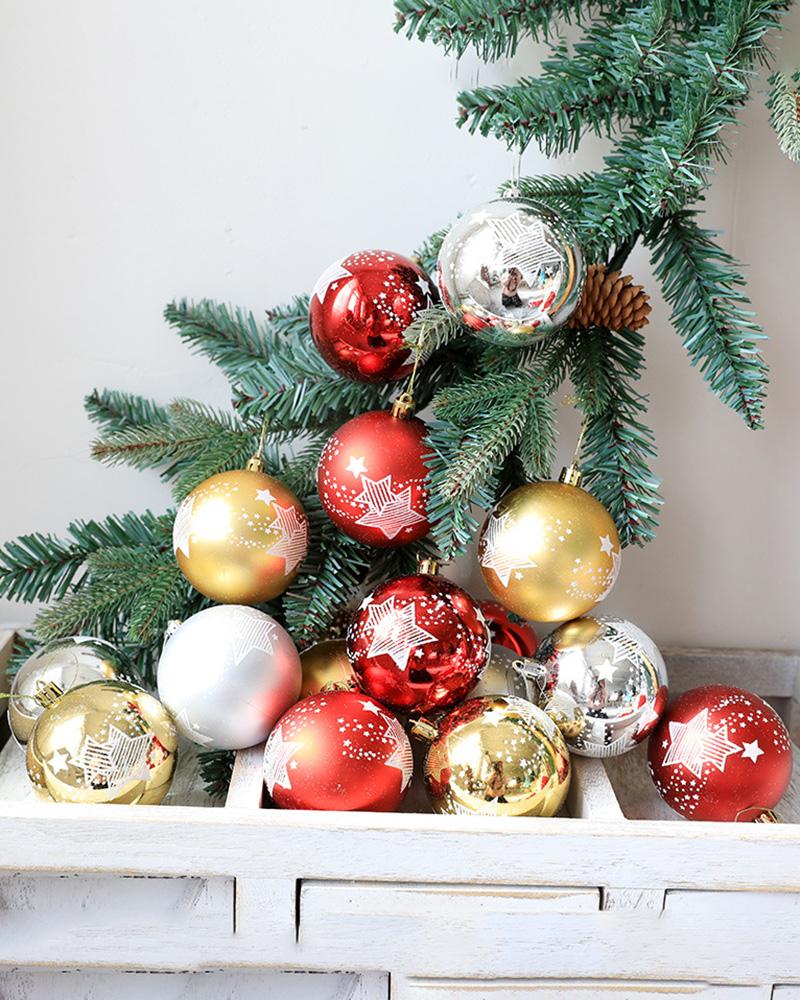 

6pcs Christmas Tree Balls Ornaments Hanging Ball, White
