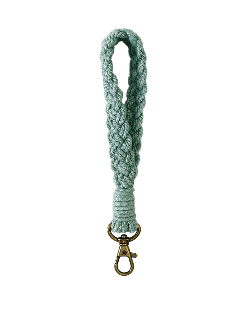 

Braided Bag Accessories King Ring, Green