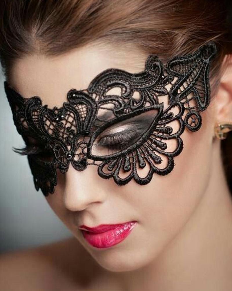 

Lace Eye Mask Masquerades Costume Decoration, Black