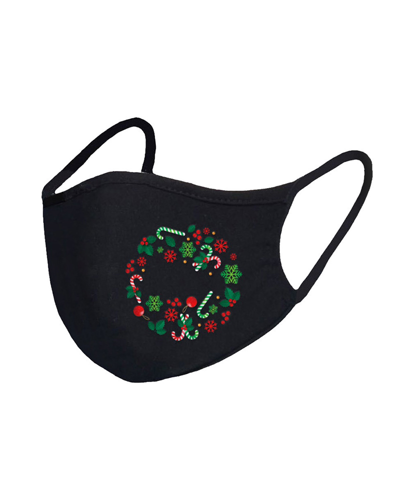 

Christmas Print Breathable Face Mask, Style4