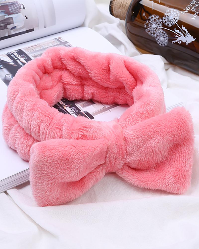 

Bow Bath Headband, Pink