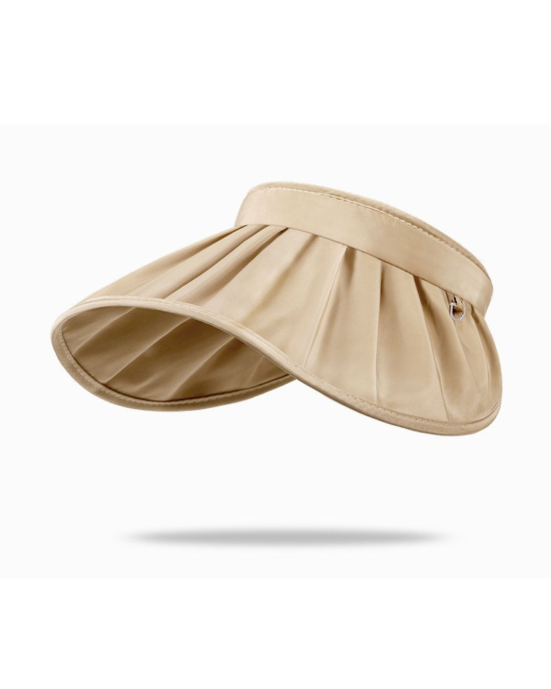 

Multi-way Wear Beach Sunhat UV Protection Anti-UV Cap Visor Hat, Khaki