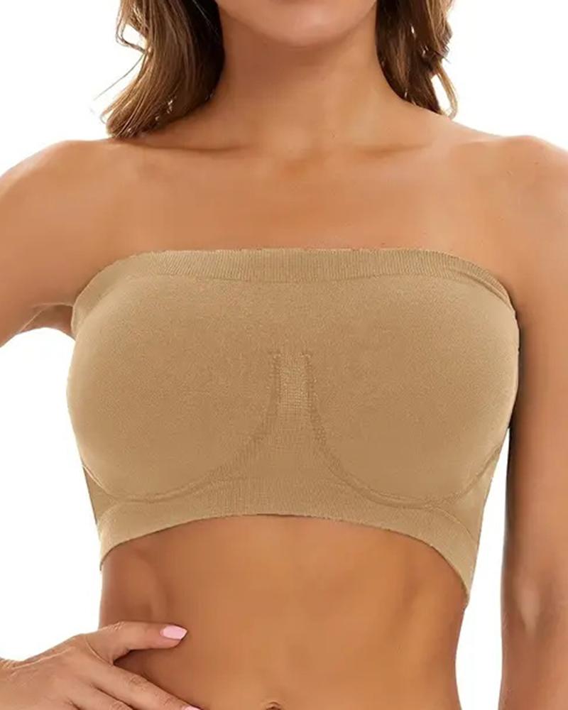 

Bandeau Strapless Non Padded Bralette, Nude