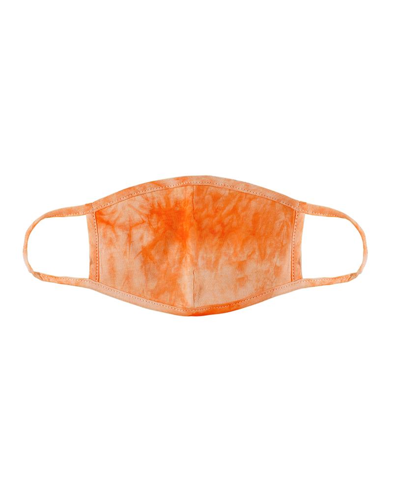 

Tie Dye Print Breathable Mouth Mask, Orange